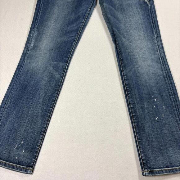 Vigoss Studio Jeans Womens 13/14 Distressed Medium Wash Y2K Stretch Denim - Picture 2 of 14